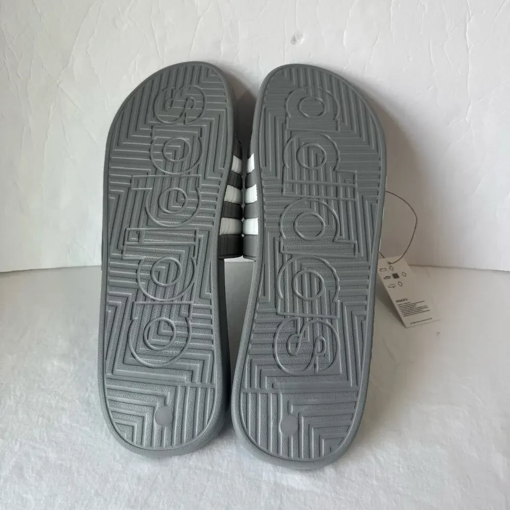 NIB Adidas Adissage Post Workout Massage Slides Men's Size 18 Gray Adjustable‎
